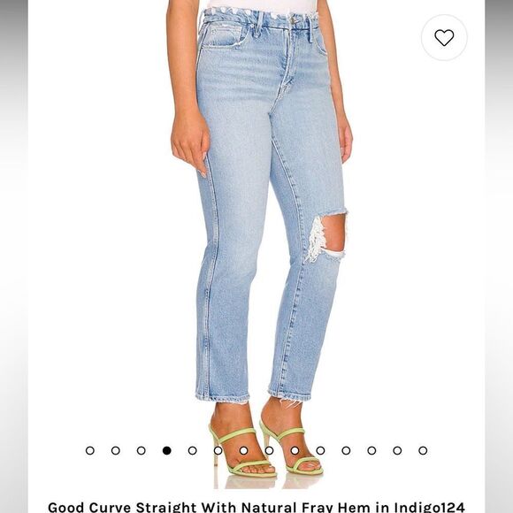 Good Curve Straight With Natural Fray Hem NWT - Picture 6 of 6